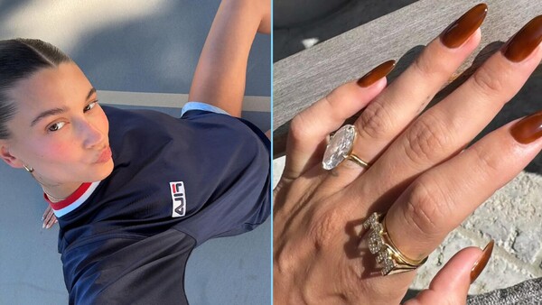 Hailey Bieber luce deslumbrante anillo de