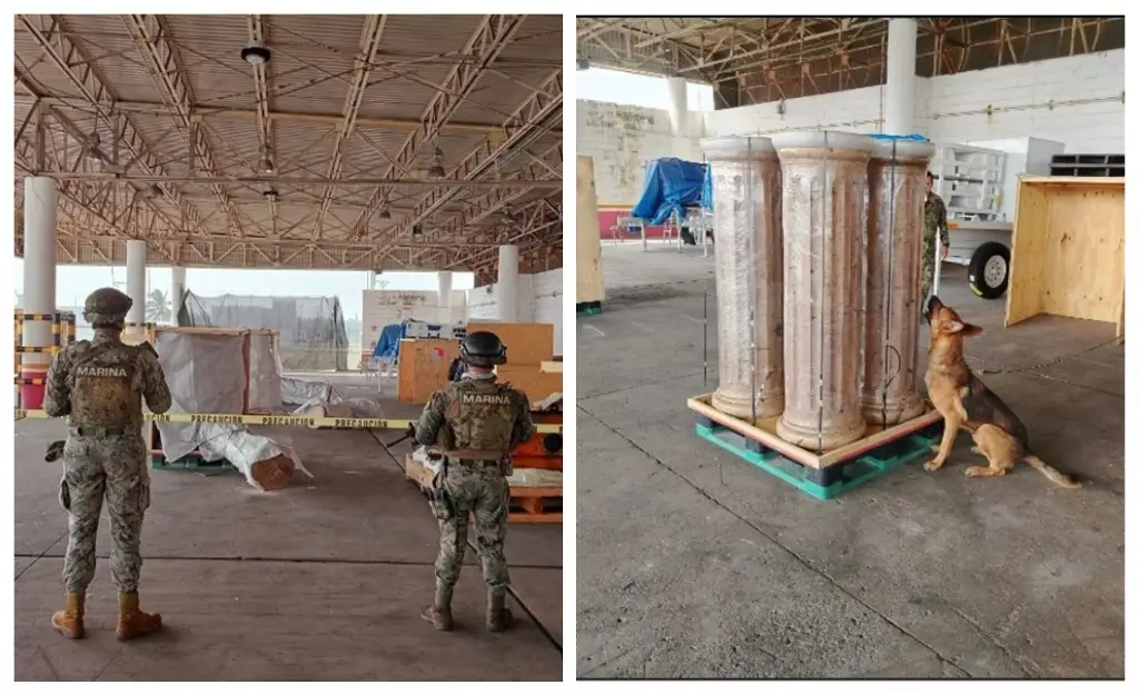 Semar asegura más de media tonelada de mariguana en Aduana de Veracruz