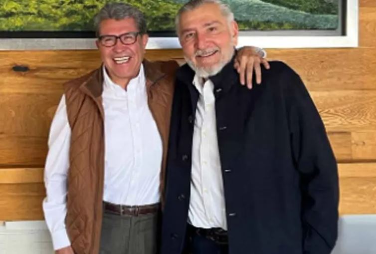 Superan diferencias; se reúnen Monreal y Adán Augusto