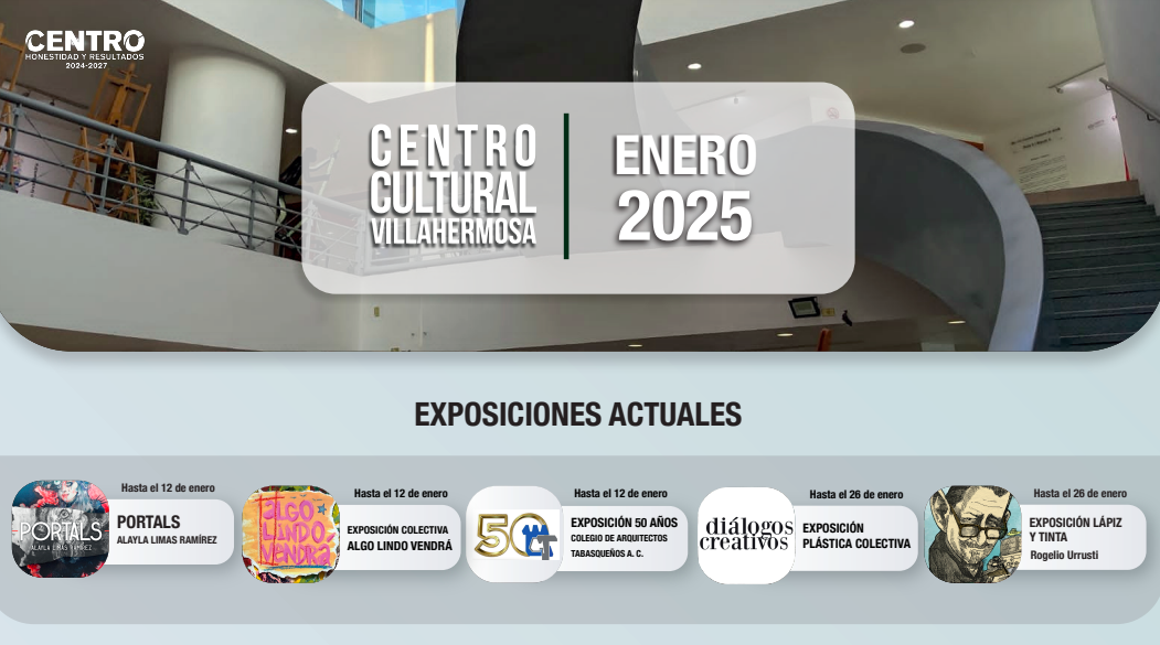 Invita Centro a participar en enero 2025 en “Pellicer Visual” y en amplia agenda cultural