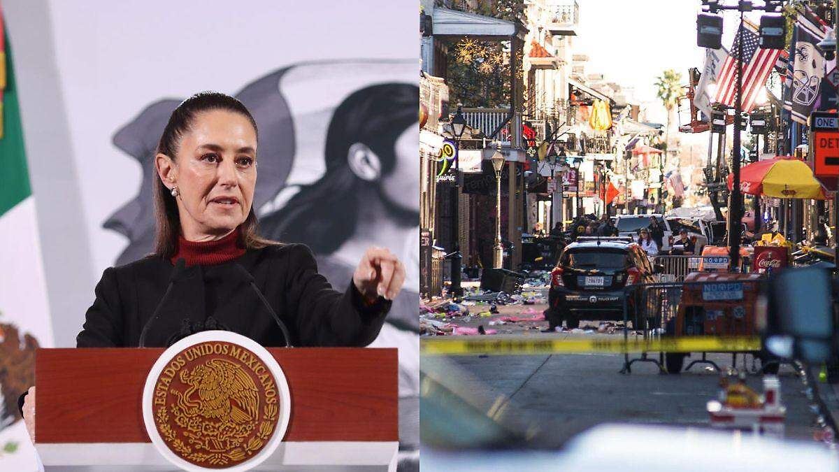 Condena Claudia Sheinbaum ‘atentado’ en Nueva Orleans