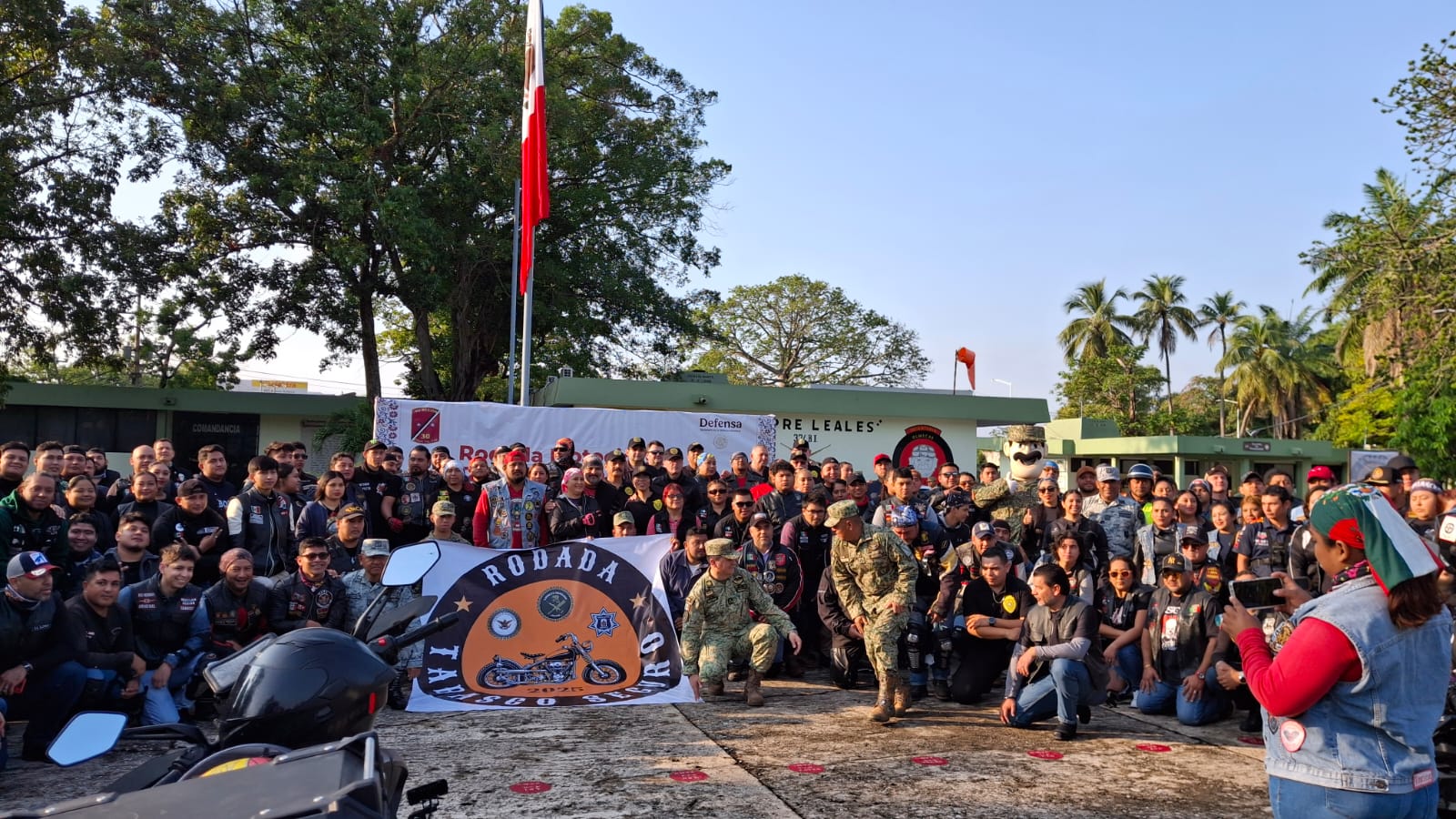 Realiza Ejército Mexicano rodada motociclista “Tabasco Seguro 2025”
