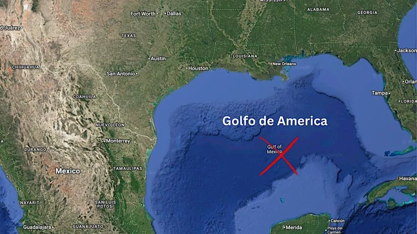EE.UU. cambia oficialmente el nombre del Golfo de México por Golfo de América