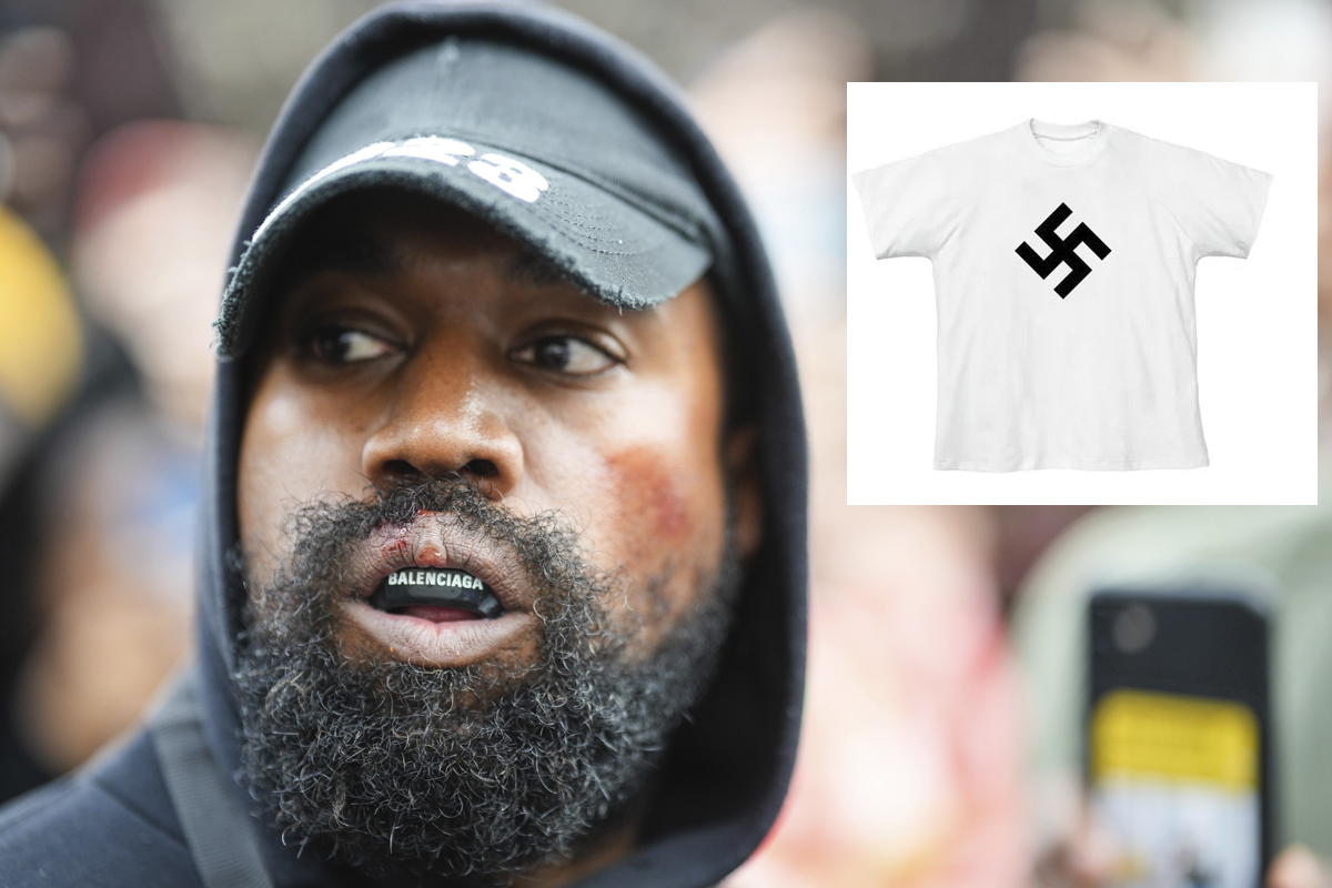 Dieron de baja a la tienda en línea de Kanye West por vender camisetas con la esvástica