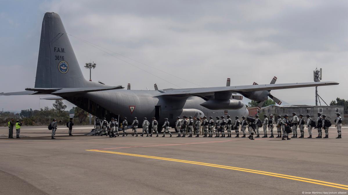 La Guardia Nacional de México recorre la peligrosa frontera de Tamaulipas con EE.UU.