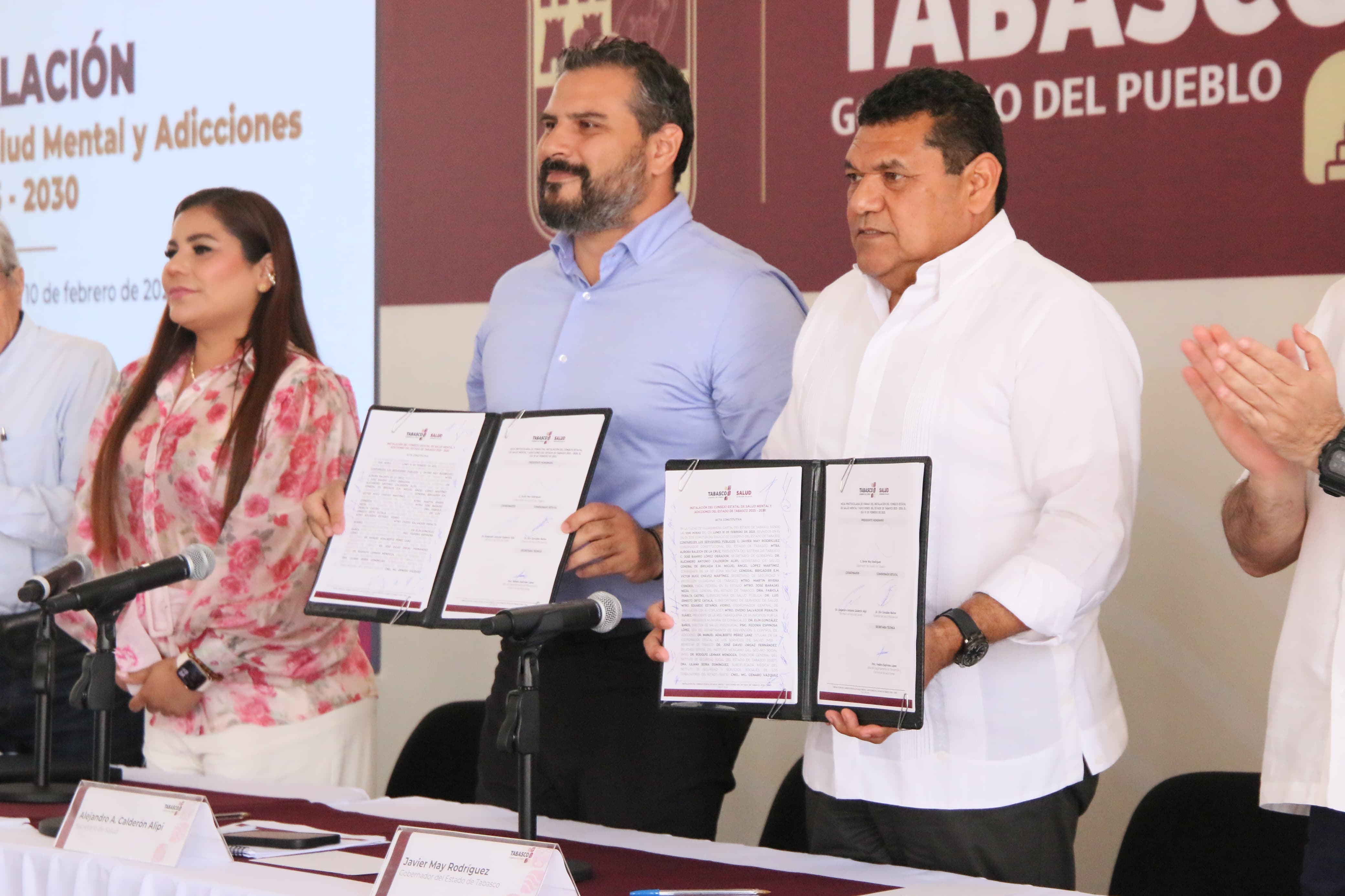 Preside Gobernador Javier May Rodríguez instalación del Consejo Estatal de Salud Mental y Adicciones
