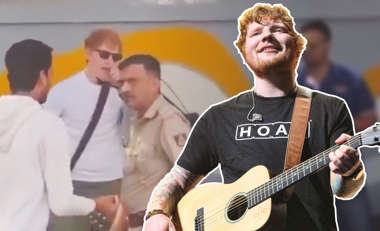 Desmantelan un concierto improvisado de Ed Sheeran en La India