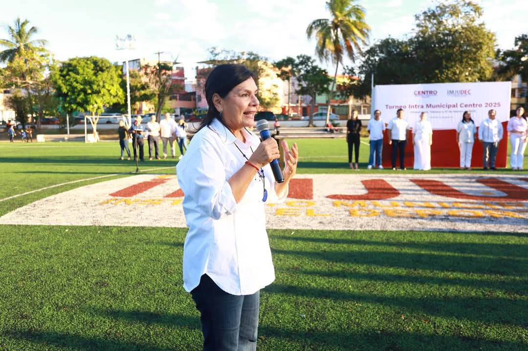 Inaugura Yolanda Osuna Torneo Intramunicipal de Futbol Centro 2025