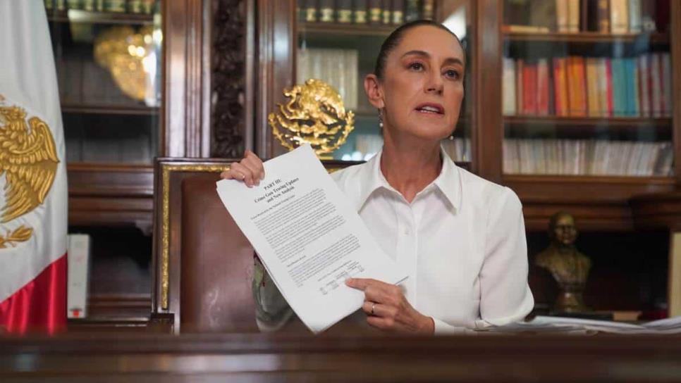 Sheinbaum anuncia que se ponen en pausa los aranceles de Trump por un mes