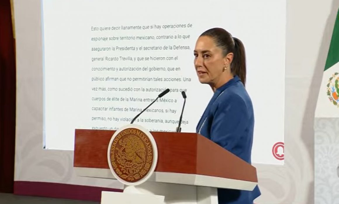 «No hay nada ilegal», dice Sheinbaum respecto a vuelos de drones de EEUU sobre México