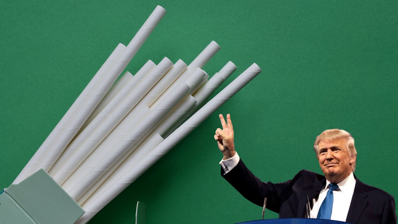 Donald Trump anuncia decreto para acabar con popotes de papel: ‘Que regrese el plástico’