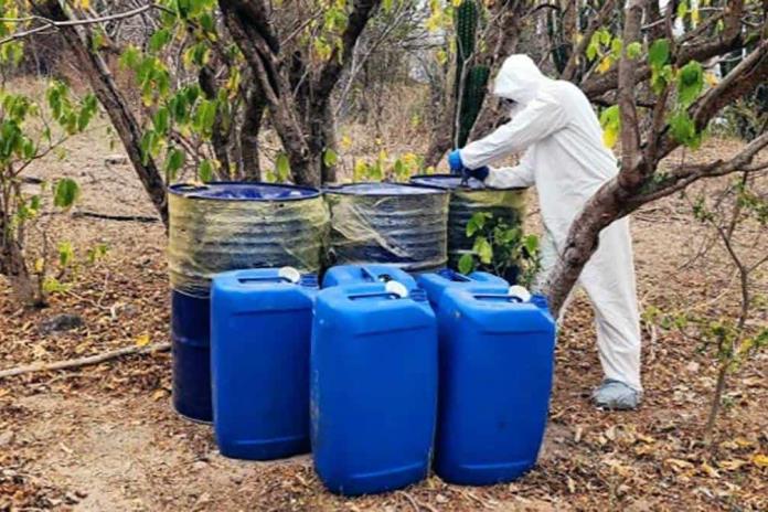 Logran el mayor decomiso de metanfetamina en Sinaloa
