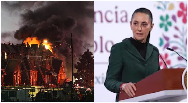 Lamenta Sheinbaum muerte de mexicanos en Filadelfia