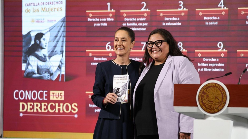 Cartilla de Derechos de las Mujeres promueve acciones de AMLO, Sheinbaum y hasta la elección judicial