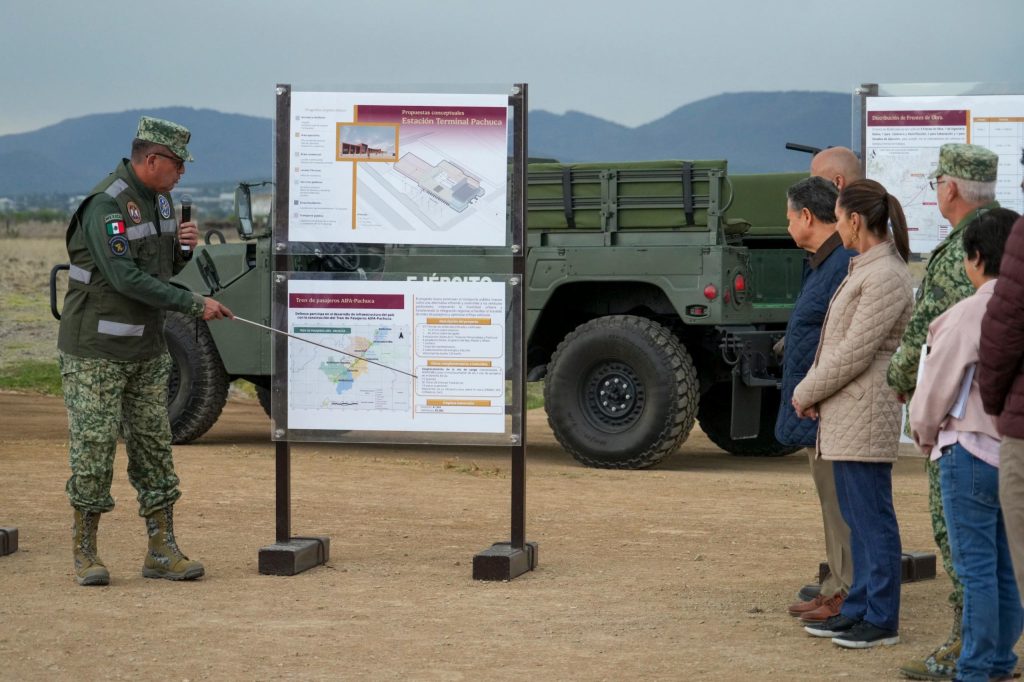 Claudia Sheinbaum anuncia que Ejército construirá y operará el Tren México-Pachuca
