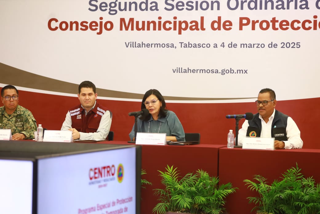 Presentan programa especial de Protección Civil en Centro ante la temporada de estiaje