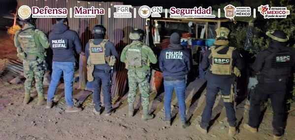 En el Estado de México, se desmanteló un laboratorio para fabricación de drogas sintéticas