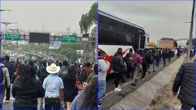 Gaseros colapsan entrada a CDMX: Bloquean autopista México-Pachuca para exigir aumento de precios