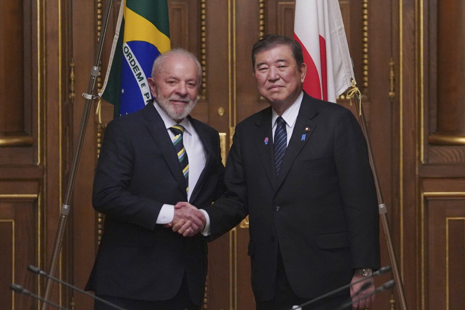 Líderes de Brasil y Japón destacan la importancia de la democracia y el libre comercio