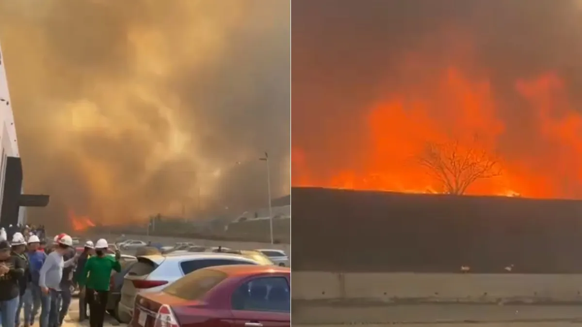 Incendio consume al menos dos empresas en Nuevo León