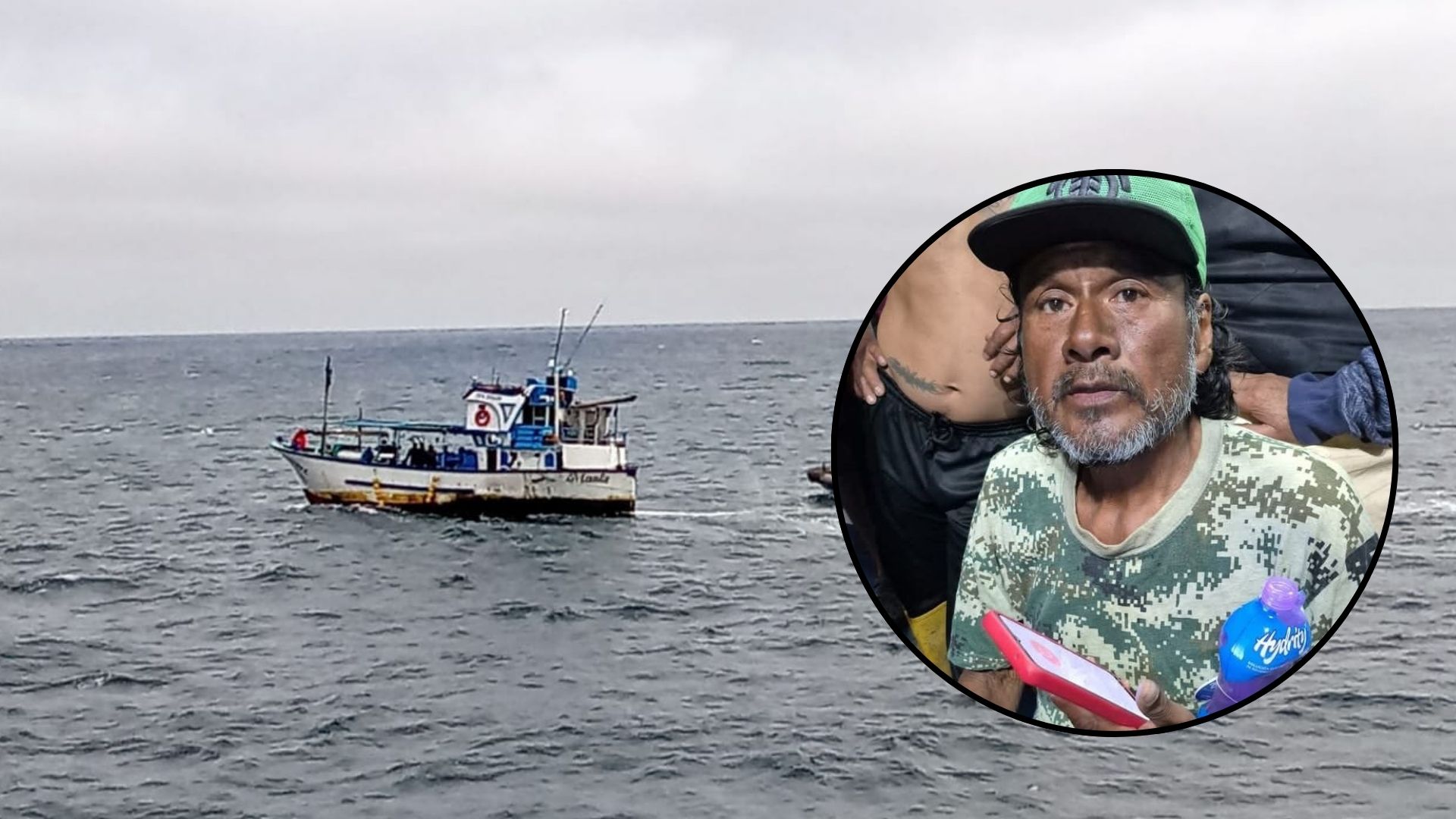 Rescatan a pescador peruano que duró 95 días a la deriva en el océano Pacífico