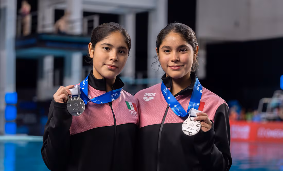 Tienen 14 años, son gemelas y ya le dieron a México una medalla en un Mundial de Clavados