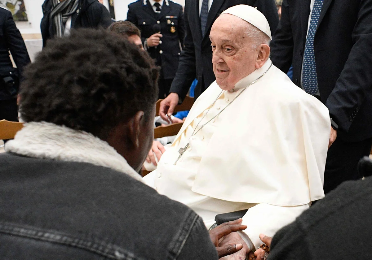Papa Francisco visita una cárcel romana por el Jueves Santo