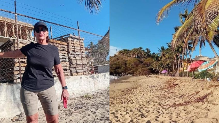 Mujer extranjera argumenta ser dueña de playa e intenta desalojar a familia mexicana