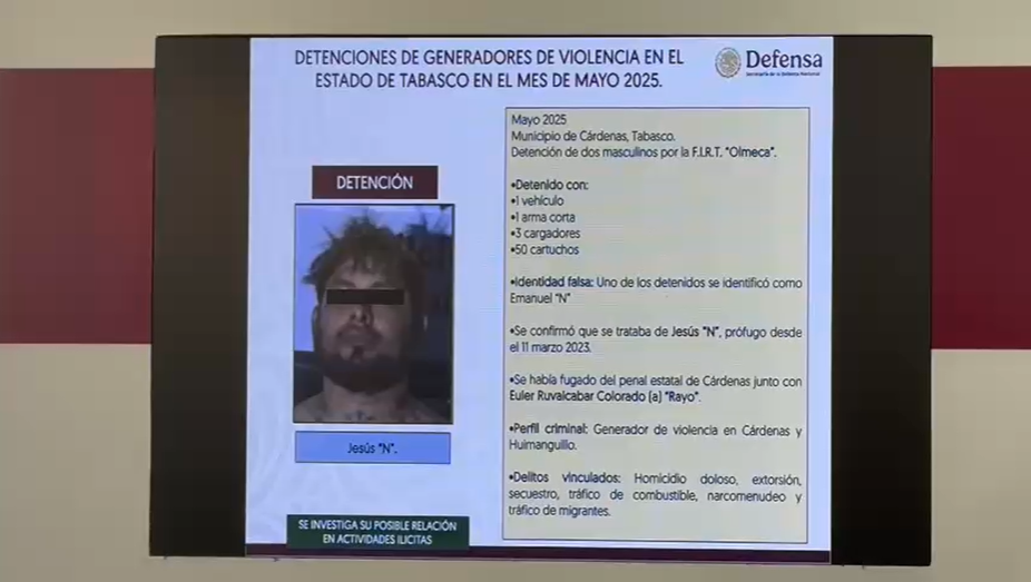 Logran importantes detenciones en el mes de Mayo