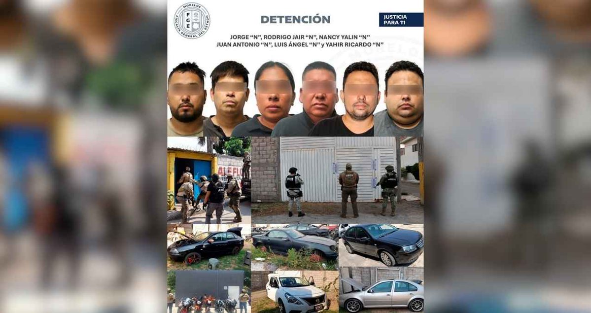 Detienen a seis de la banda criminal «Los Mayas» en Morelos