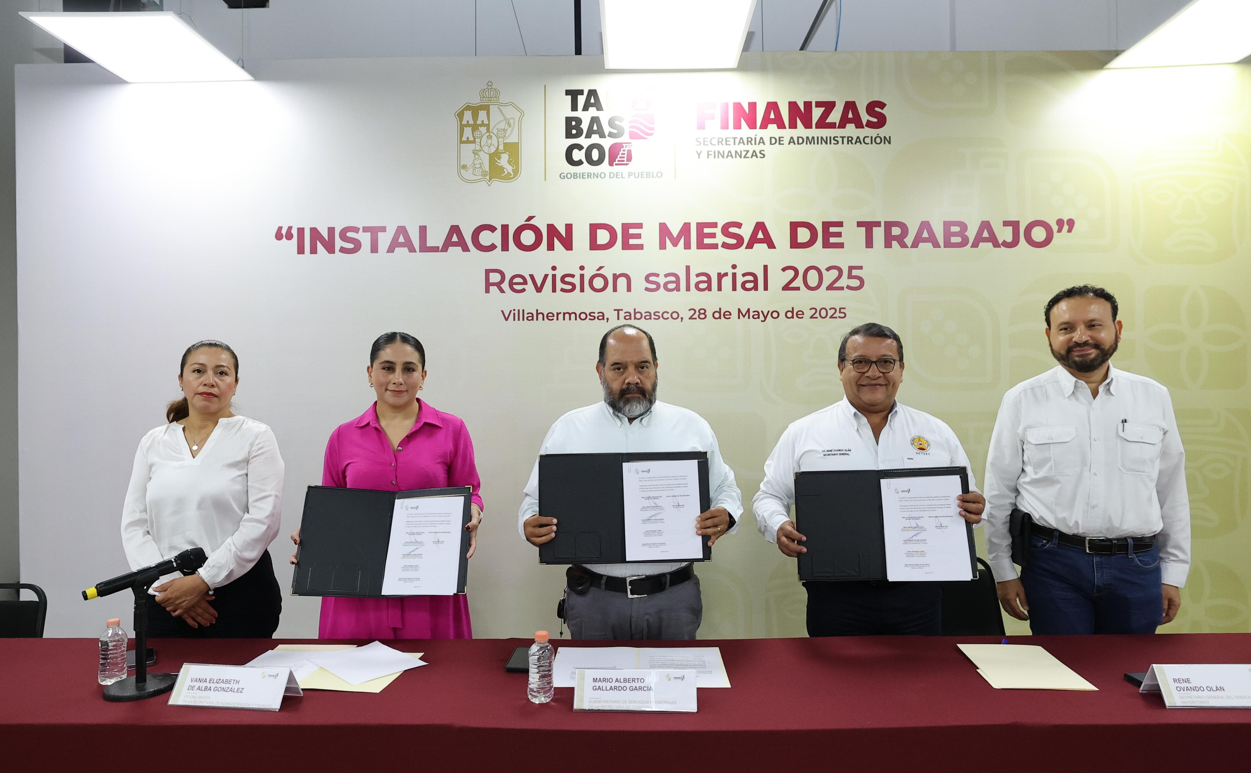 Instalan Gobierno del Pueblo y SUTSET mesa de revisión salarial 2025