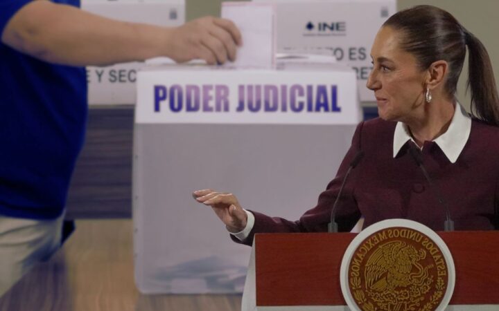 Claudia Sheinbaum pide investigar presuntas estructuras gubernamentales para la elección judicial