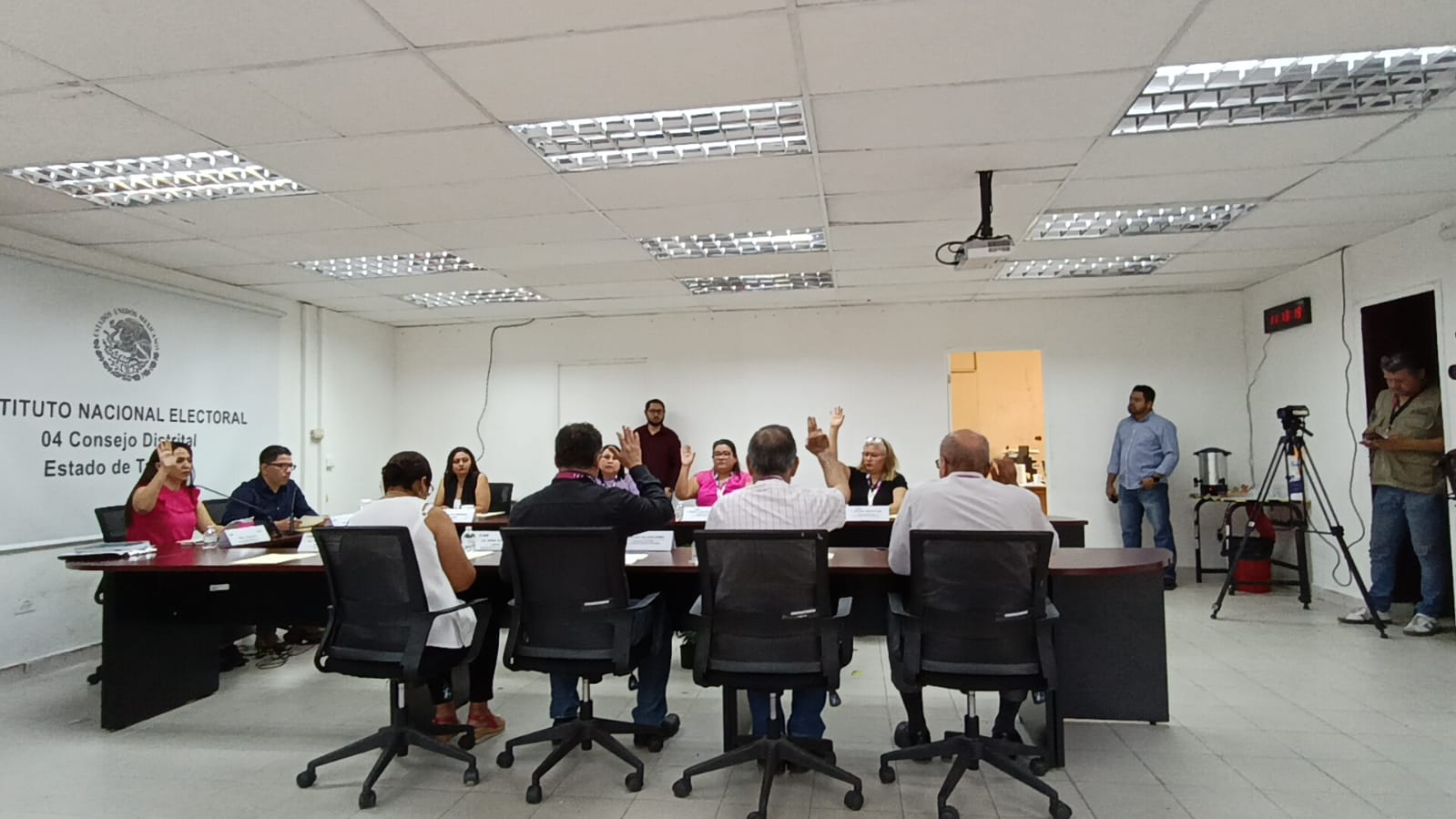 Distrito INE 04 Centro aprueba 7 puntos en su décima sesión extraordinaria