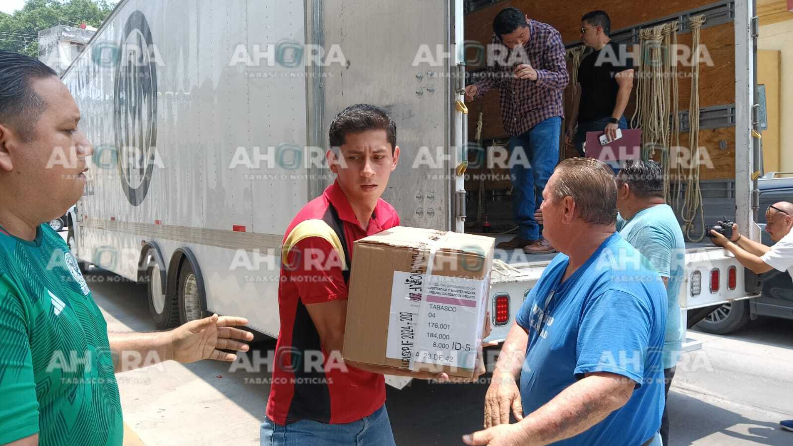 Llegan a Tabasco las boletas electorales del Poder Judicial Federal