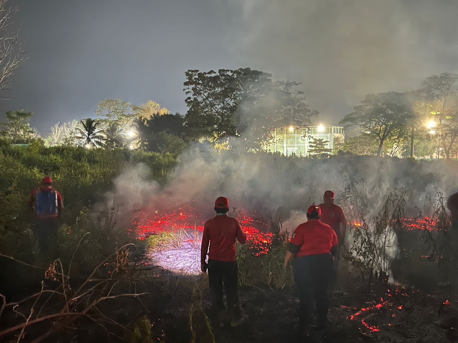 Atención oportuna ante incendios en Tenosique