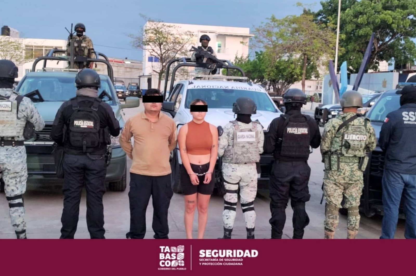 Detiene FIRT Olmeca a dos personas por delitos contra la salud en la colonia Gaviotas Sur