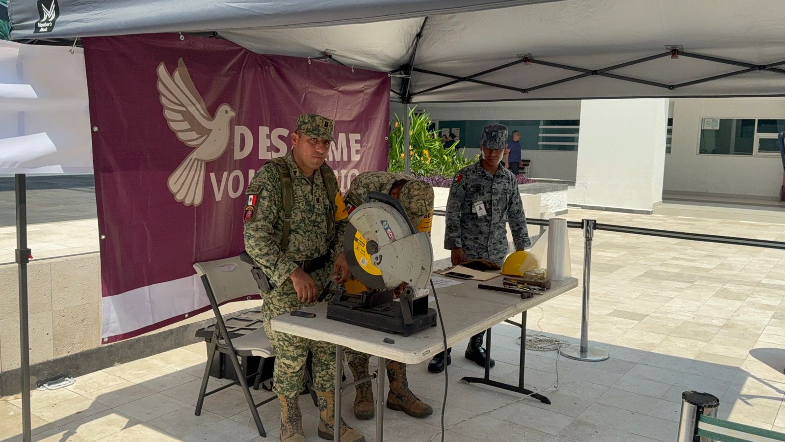 Instalan módulo para el canje de Armas en Ayuntamiento de Centro