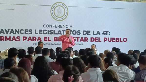 Fernández Noroña llama desde Tabasco a la unidad y salir a votar el 1 de junio