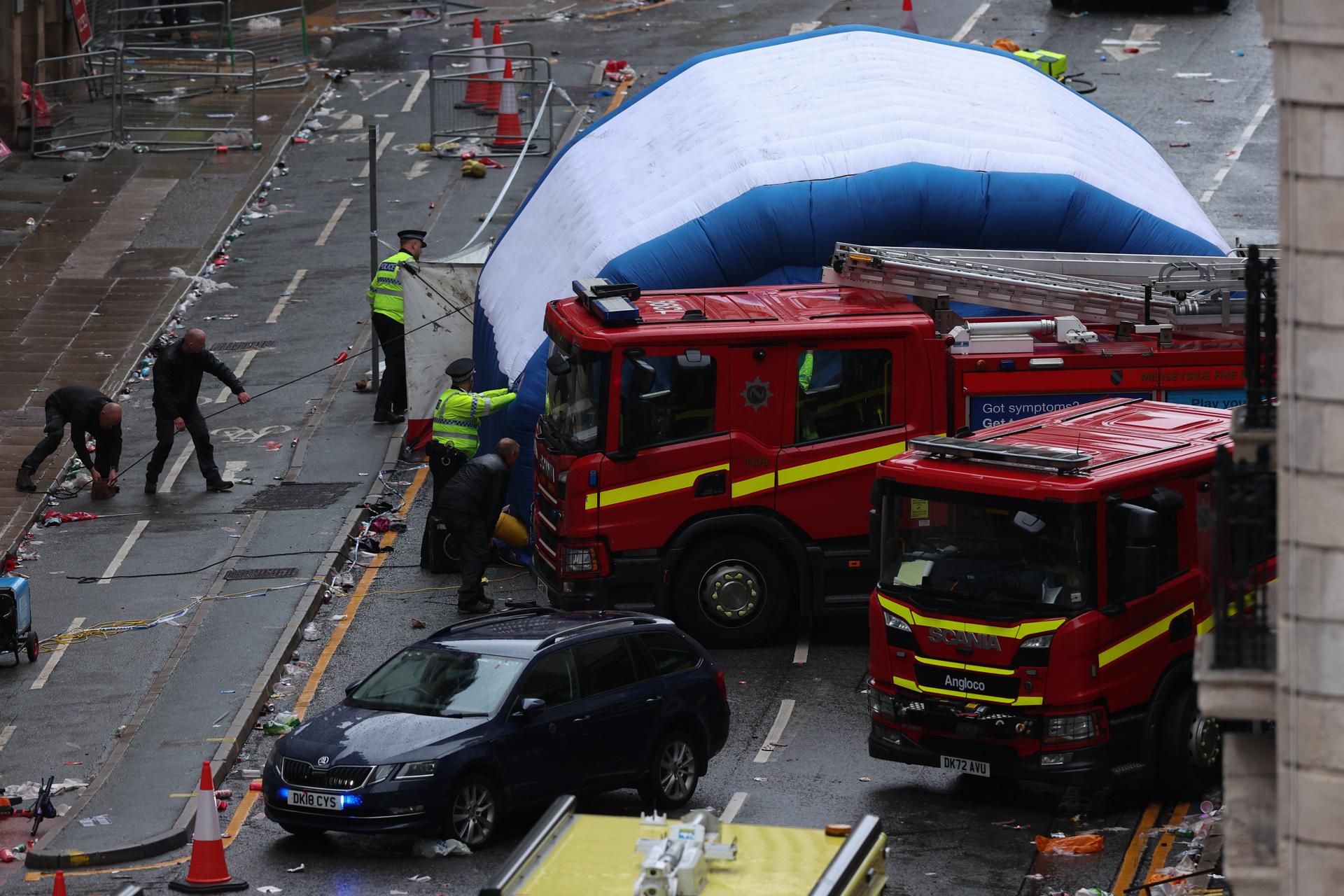 El atropello de Liverpool deja casi medio centenar de heridos, cuatro de ellos niños