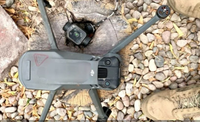 Derriban dron con fusil especial que sobrevolaba durante operativo del Ejército en Sinaloa
