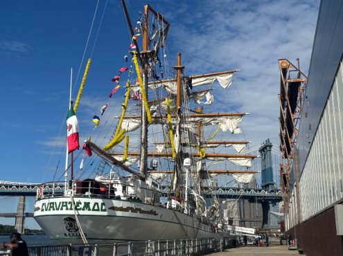 Cadetes del buque escuela Cuauhtémoc ya se encuentran en Veracruz