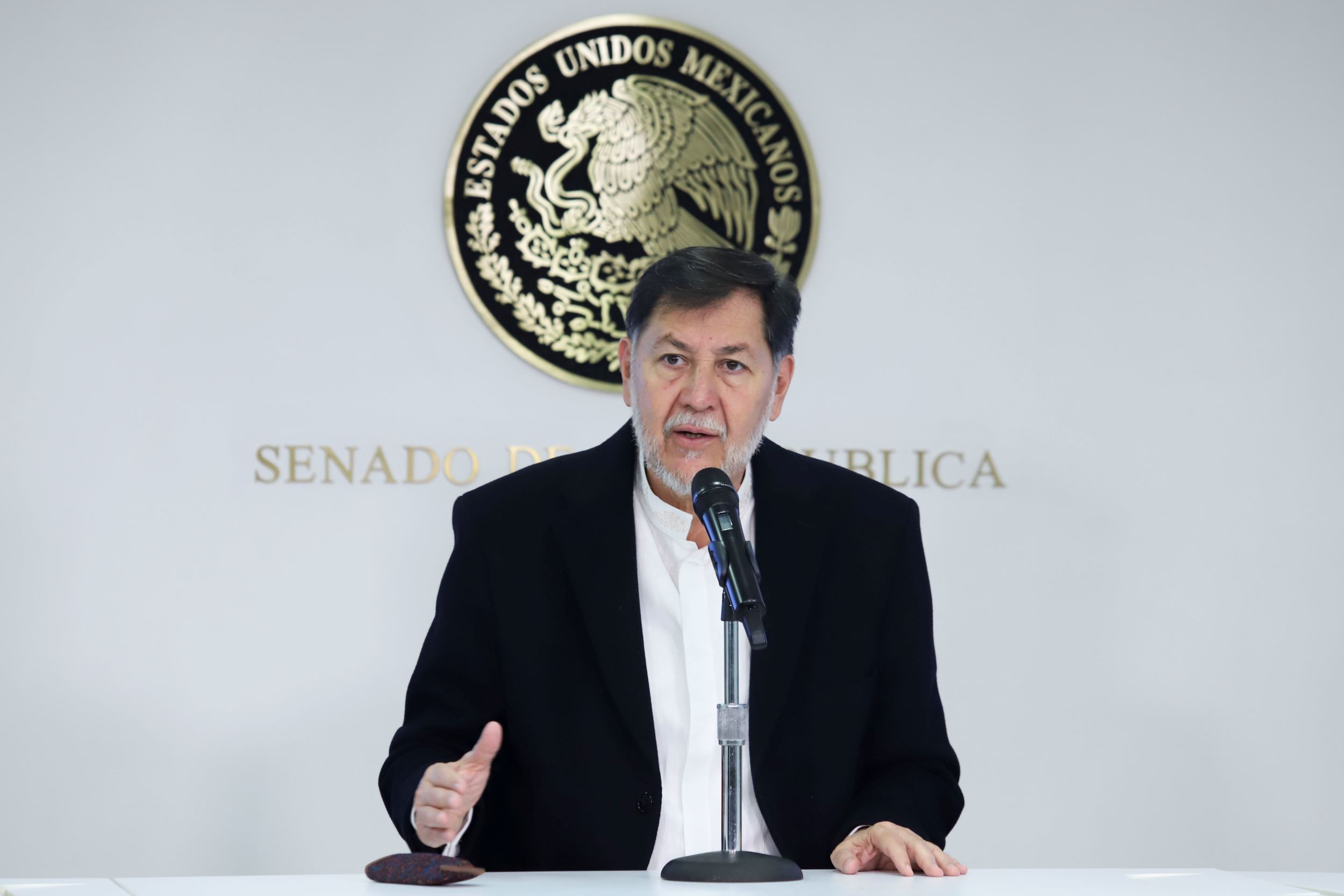 Noroña asegura que no se reelegirá al frente del Senado