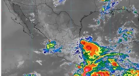 Permanece ‘Erick’ en tierra, ahora como baja presión remanente: SMN