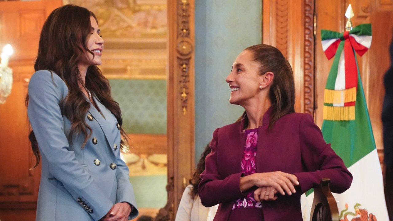 Kristi Noem condena los comentarios de Sheinbaum sobre las protestas en Los Ángeles