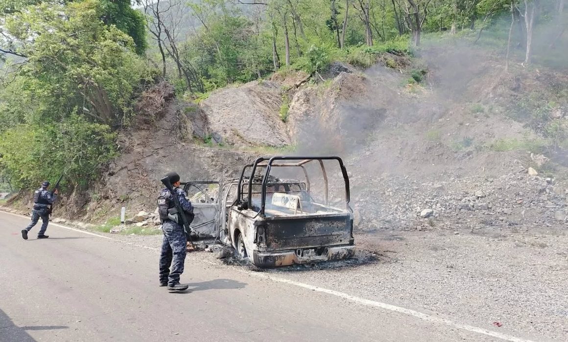 Así emboscaron y calcinaron a cinco policías en Frontera Comalapa, Chiapas