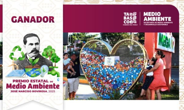 Pueblo de Tabasco elige a los seis ganadores del Premio Estatal de Medio Ambiente ‘José Narciso Rovirosa’ 2025