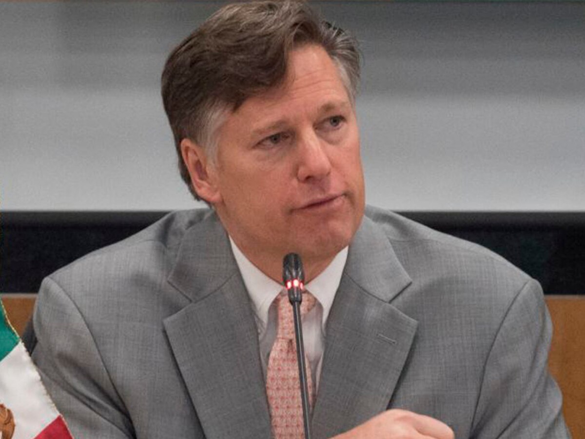 Sheinbaum recibe a Christopher Landau en Palacio Nacional