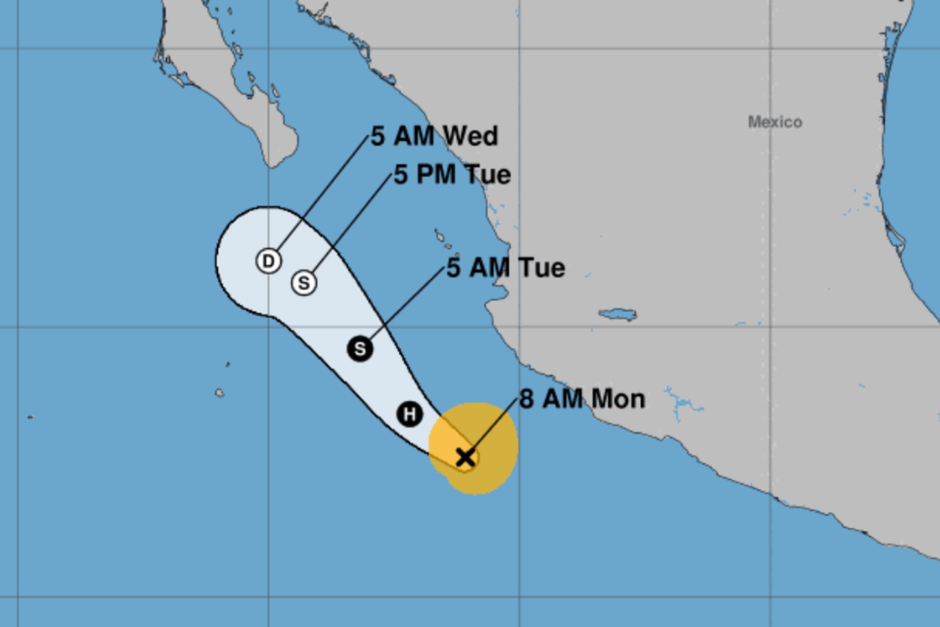 “Bárbara” se intensifica a huracán en el Pacífico