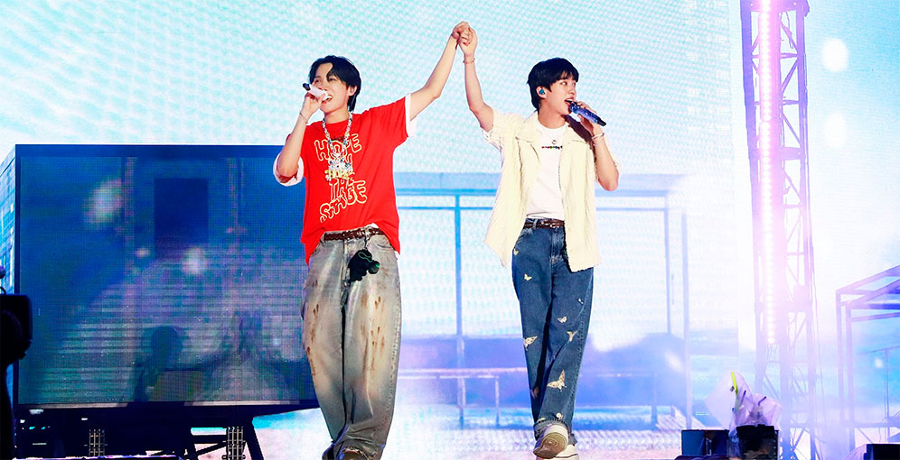 ¡Ya casi están de regreso! Jin y Jungkook de BTS se unen junto a J-Hope en su concierto