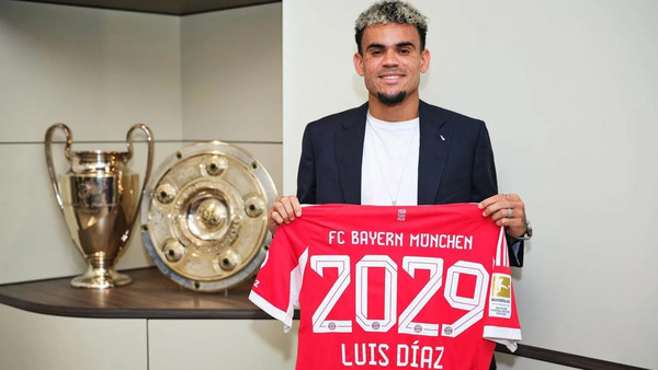 Luis Díaz fue anunciado como nuevo jugador de Bayern Munich